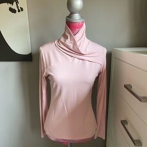 Draped turtleneck